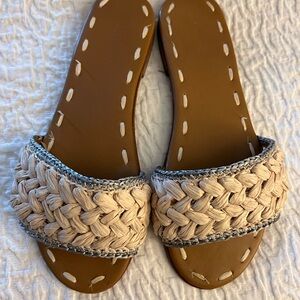 Carrie Forbes Trensa Braided Raffia Sandal